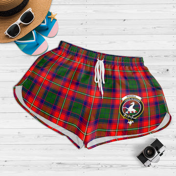 Riddell Tartan Womens Shorts with Family Crest