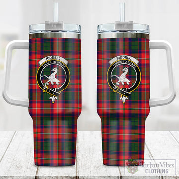 Riddell Tartan and Family Crest Tumbler with Handle