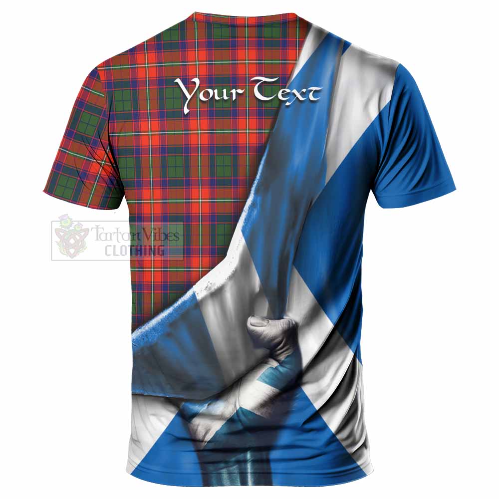 Tartan Vibes Clothing Riddell Tartan T-Shirt with Family Crest Scotland Patriotic Style