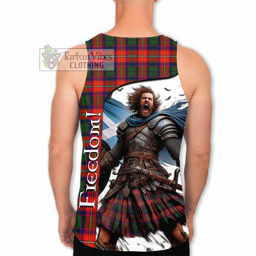 Tartan Vibes Clothing Riddell Crest Tartan Men's Tank Top Inspired by the Freedom of Scottish Warrior