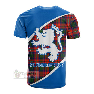 Riddell Family Crest Tartan Cotton T-shirt Celebrate Saint Andrew's Day in Style