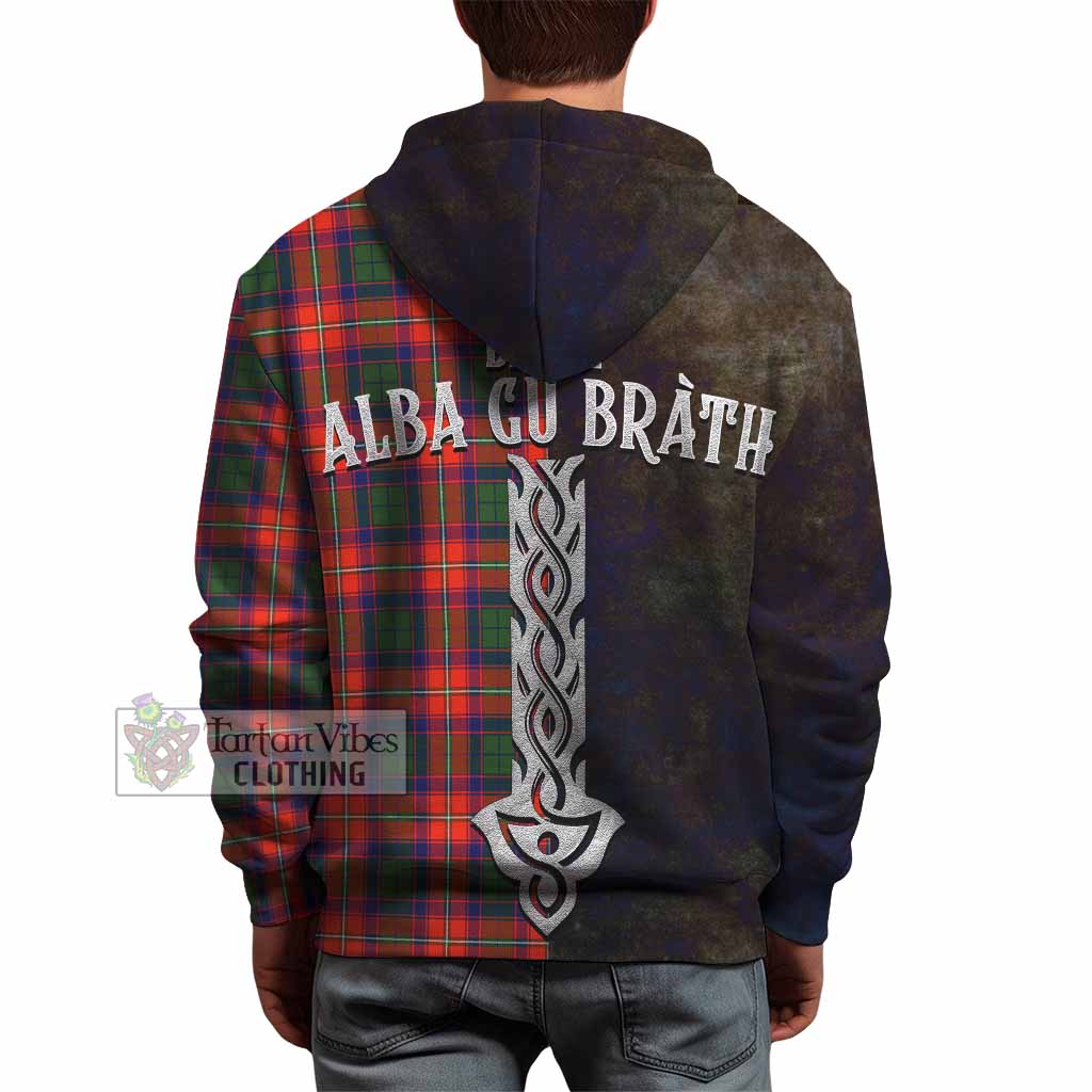 Tartan Vibes Clothing Riddell Tartan Family Crest Hoodie Alba Gu Brath Be Brave Lion Ancient Style