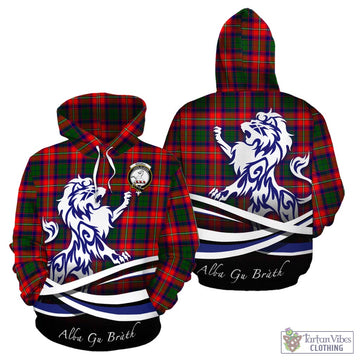 Riddell Tartan Hoodie with Alba Gu Brath Regal Lion Emblem