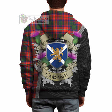 Tartan Vibes Clothing Riddell Tartan Family Crest Hoodie Lion Rampant Royal Thistle Shield Celtic Inspired