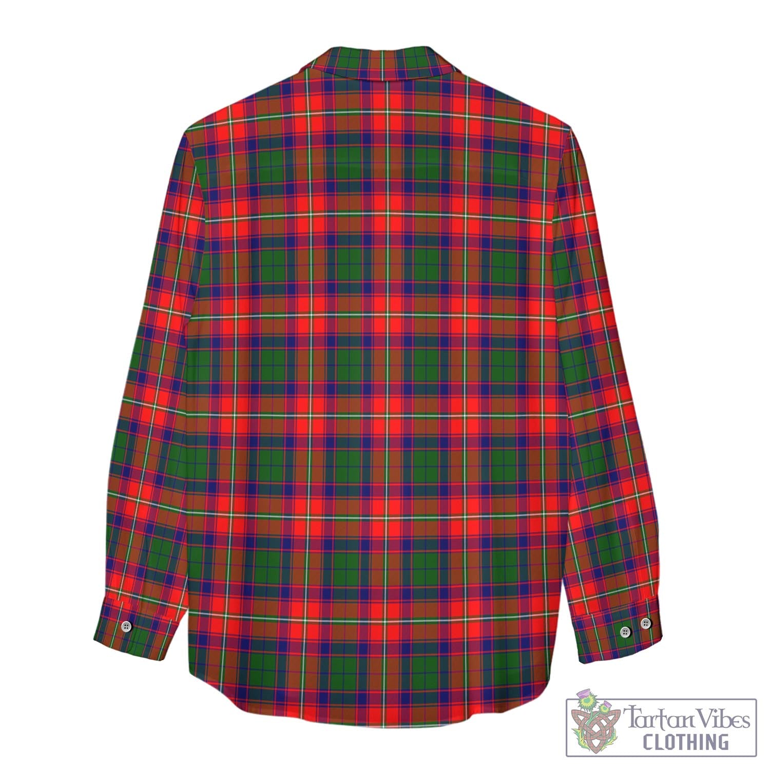 Tartan Vibes Clothing Riddell Tartan Womens Casual Shirt with Family Crest