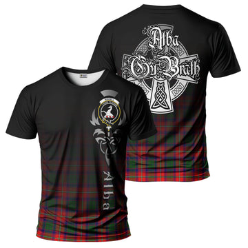 Riddell Tartan T-Shirt Featuring Alba Gu Brath Family Crest Celtic Inspired