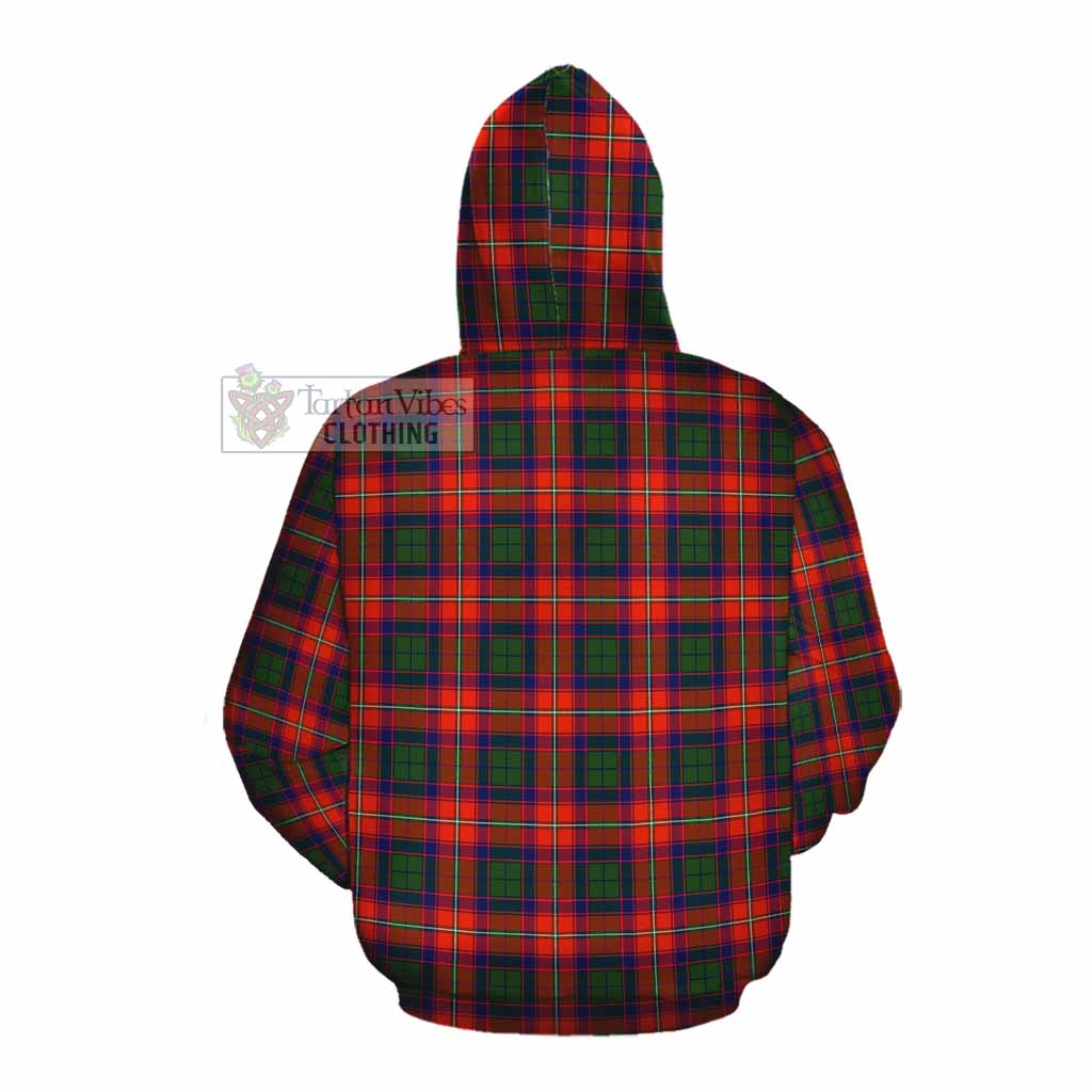 Tartan Vibes Clothing Riddell Tartan Cotton Hoodie with Family Crest DNA In Me Style