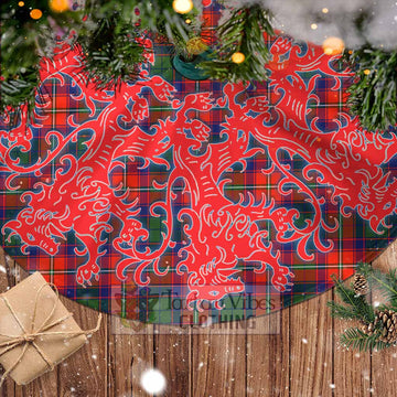 Tartan Vibes Clothing Riddell Tartan Christmas Tree Skirt Lion Rampant Style