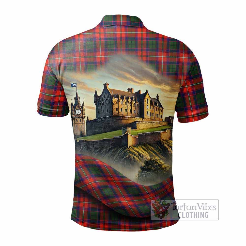 Tartan Vibes Clothing Riddell Tartan Family Crest Polo Shirt with Scottish Ancient Castle Stype