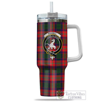 Riddell Tartan and Family Crest Tumbler with Handle