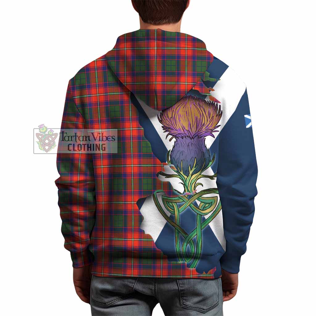 Tartan Vibes Clothing Riddell Tartan Family Crest Hoodie Scottish Thistle Celtic Inspired