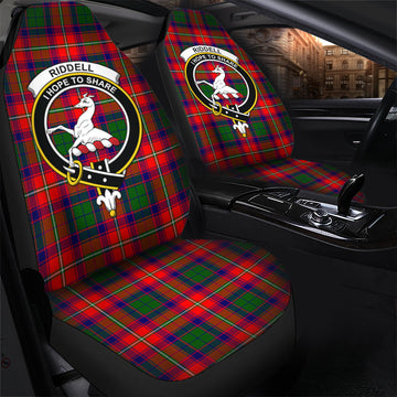 Riddell Tartan Car Seat Cover with Family Crest - Tartanvibesclothing
