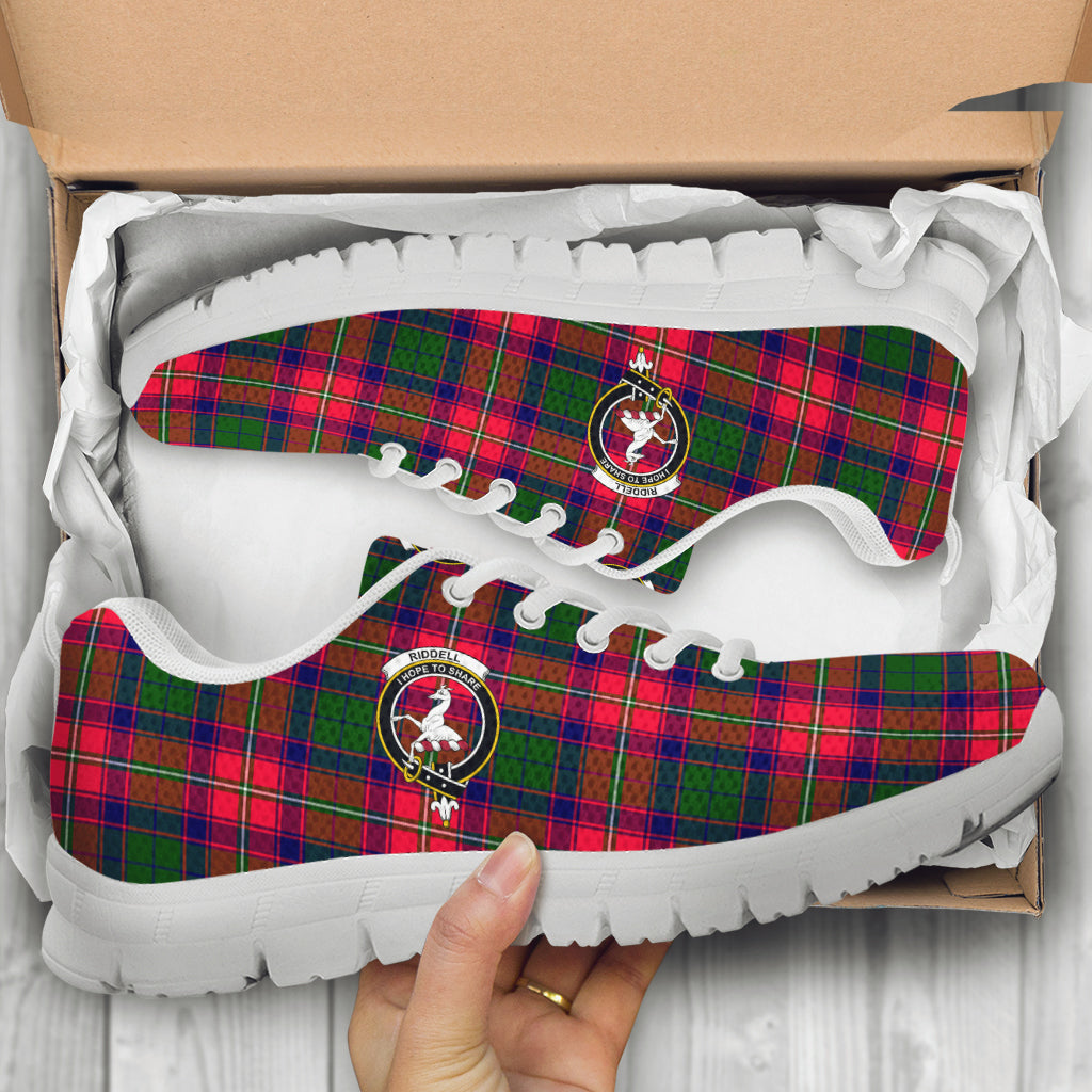 Riddell Tartan Sneakers with Family Crest - Tartan Vibes Clothing