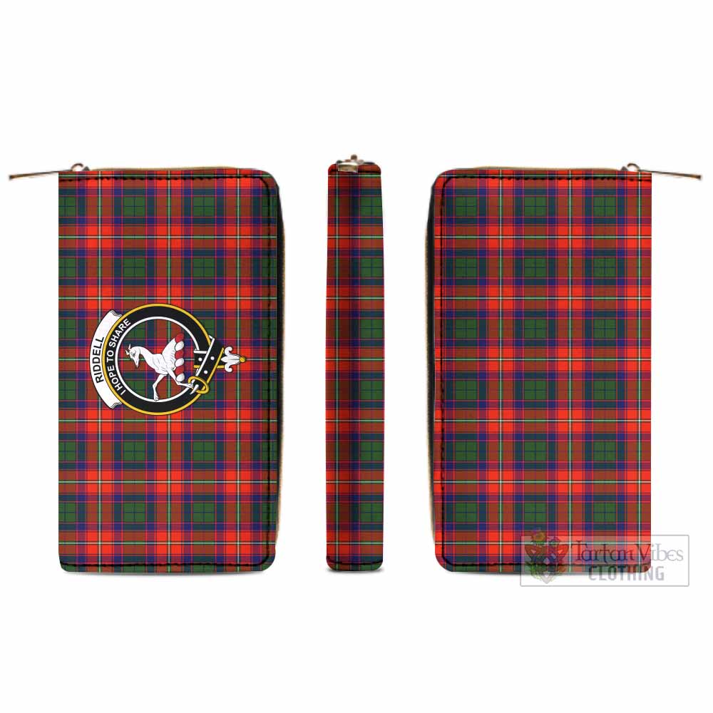 Tartan Vibes Clothing Riddell Tartan Women's Leather Wallet with Family Crest