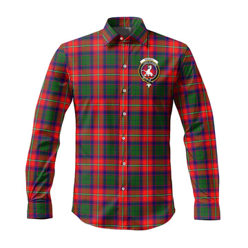 riddell-tartan-long-sleeve-button-up-shirt-with-family-crest