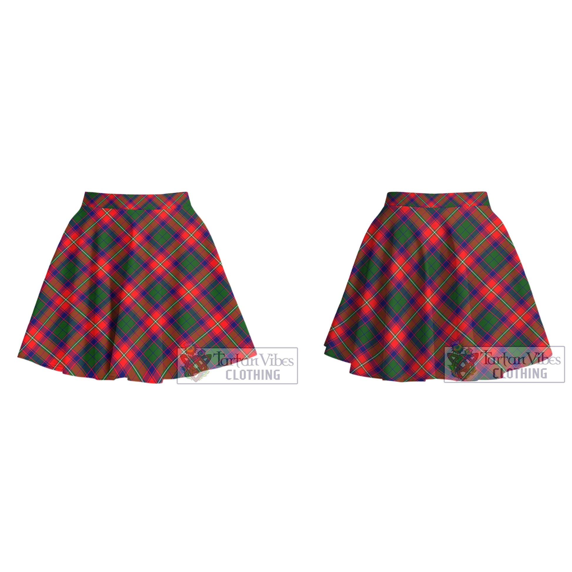 Tartan Vibes Clothing Riddell Tartan Women's Plated Mini Skirt