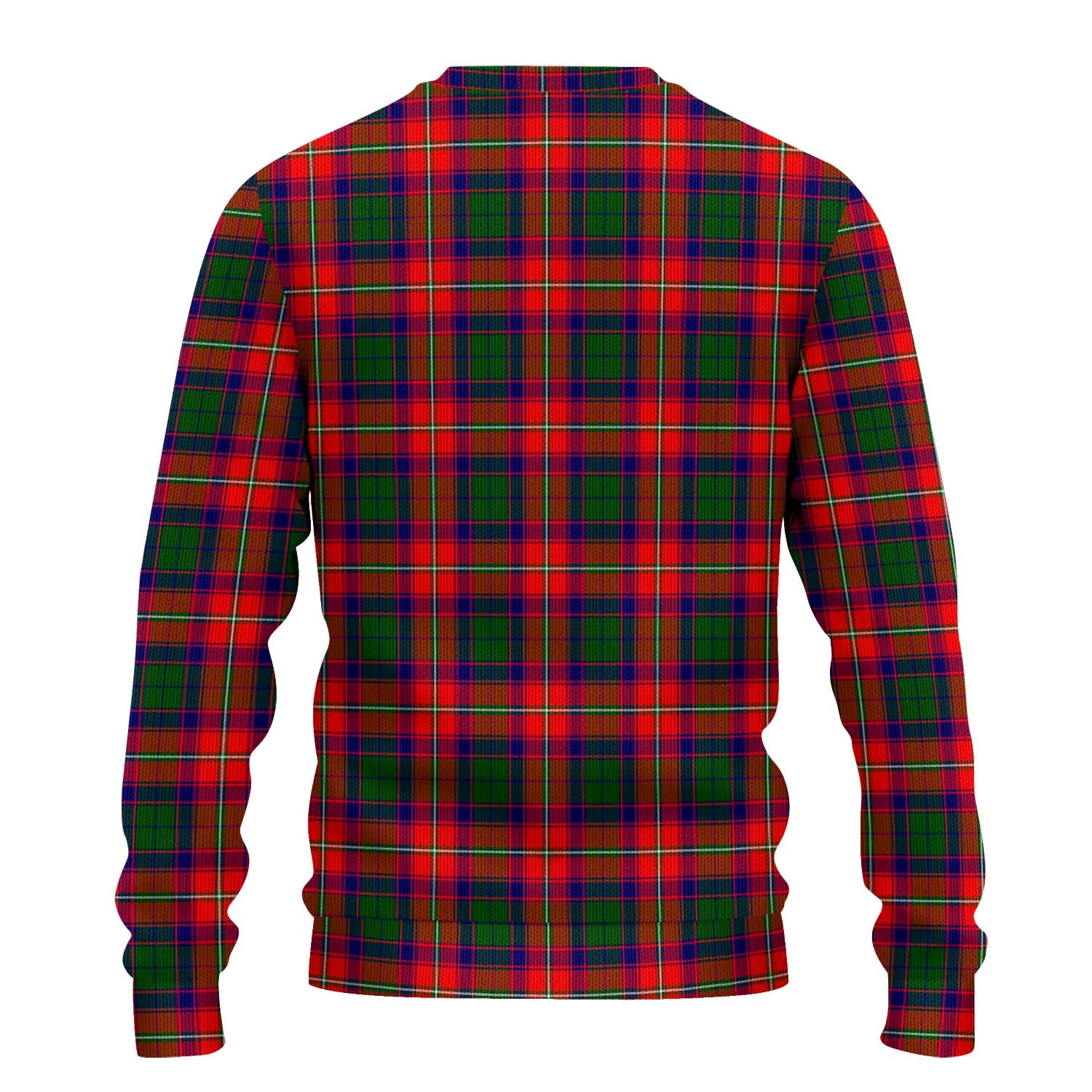 Riddell Tartan Knitted Sweater with Family Crest - Tartanvibesclothing