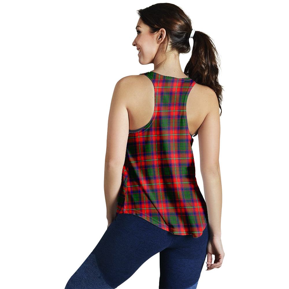 riddell-tartan-women-racerback-tanks-with-family-crest