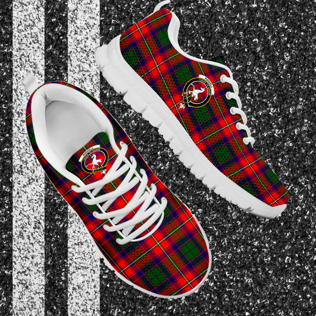 Riddell Tartan Sneakers with Family Crest - Tartan Vibes Clothing