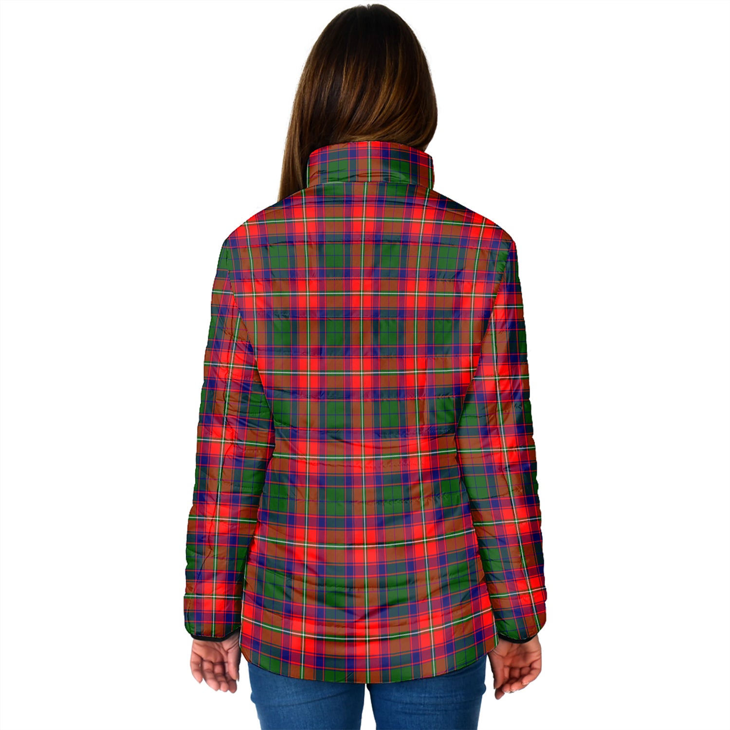 Riddell Tartan Padded Jacket with Family Crest - Tartan Vibes Clothing