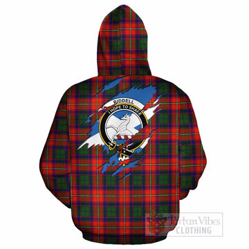 Riddell Clan Crest In Me Tartan Cotton Hoodie Scotland Flag Style