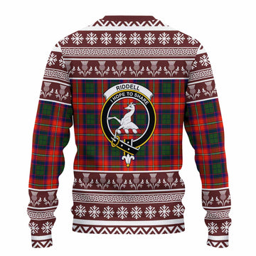 Riddell Clan Tartan Christmas Ugly Sweater with Family Crest - Tartan Vibes Clothing
