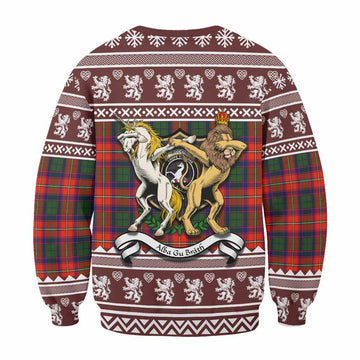 Riddell Clan Tartan Crest Christmas Sweatshirt Coat of Arms Funny Style - Tartan Vibes Clothing