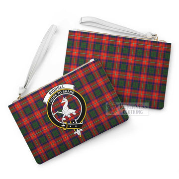Tartan Vibes Clothing Riddell Family Crest Tartan Clutch Bag