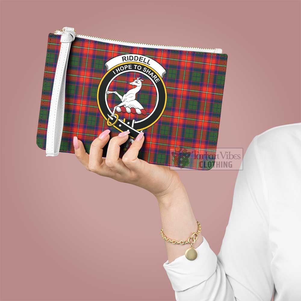 Tartan Vibes Clothing Riddell Family Crest Tartan Clutch Bag