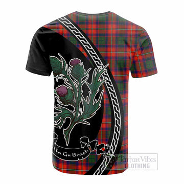 Riddell Family Crest Tartan Cotton T-shirt Alba Thistle Inspired