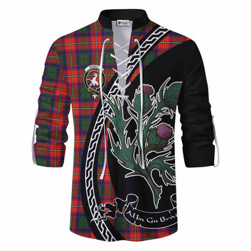 Riddell Family Crest Tartan Ghillie Shirt Alba Thistle Inspired - Tartan Vibes Clothing
