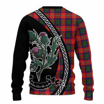 Riddell Family Crest Tartan Knitted Sweater Alba Thistle Inspired - Tartan Vibes Clothing
