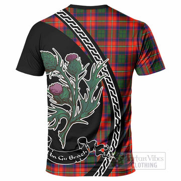 Riddell Family Crest Tartan T-Shirt Alba Thistle Inspired