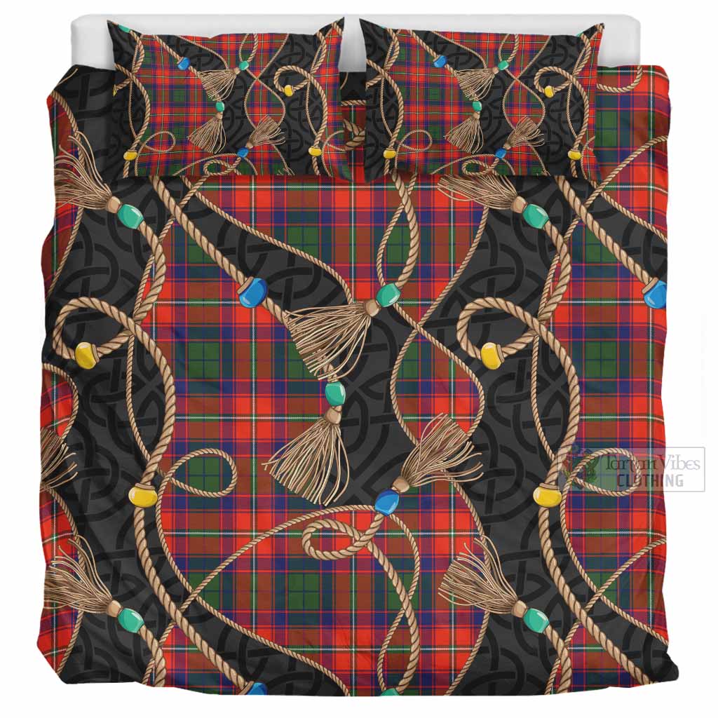 Riddell Scottish Tartan Twisted Ropes Stylized Bedding Set UK Bedding Set UK Super King 104*94 inch - Tartan Vibes Clothing
