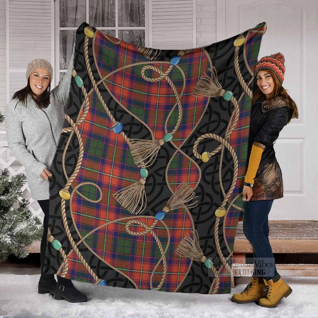 Riddell Scottish Tartan Twisted Ropes Stylized Blanket - Tartan Vibes Clothing