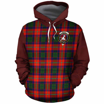 Riddell Tartan Accent Cotton Hoodie with Family Crest