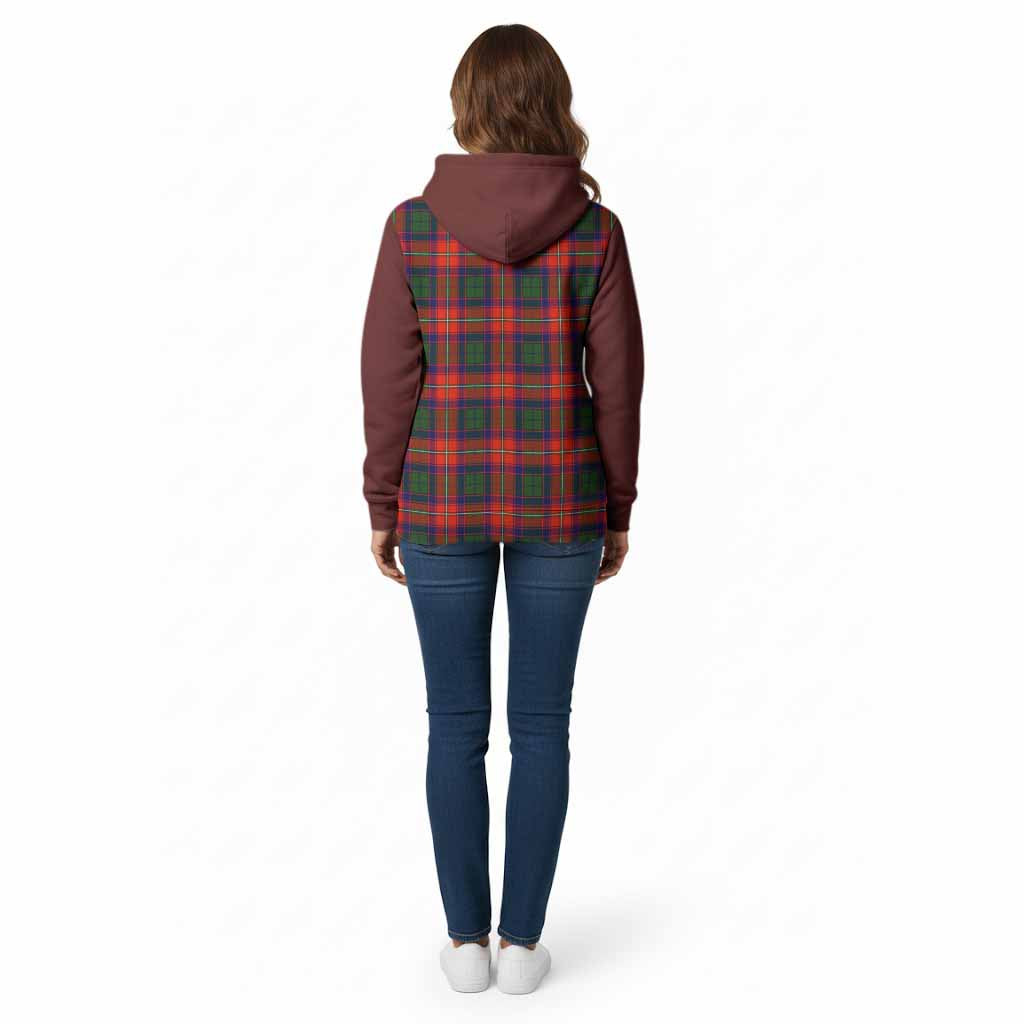 Riddell Tartan Accent Cotton Hoodie with Family Crest