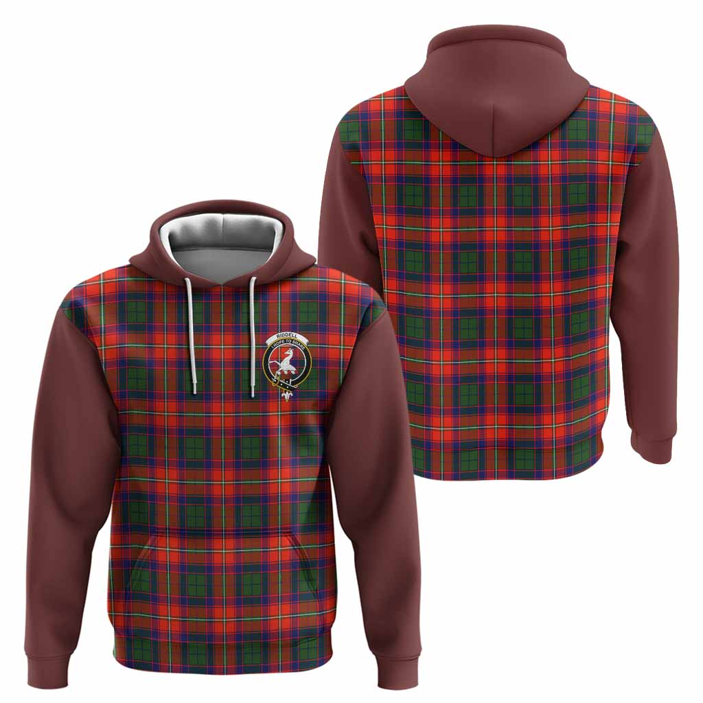 Riddell Tartan Accent Hoodie with Family Crest