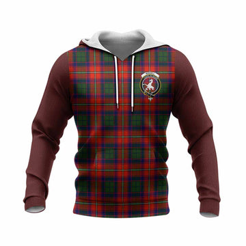 Riddell Tartan Accent Knitted Hoodie with Family Crest