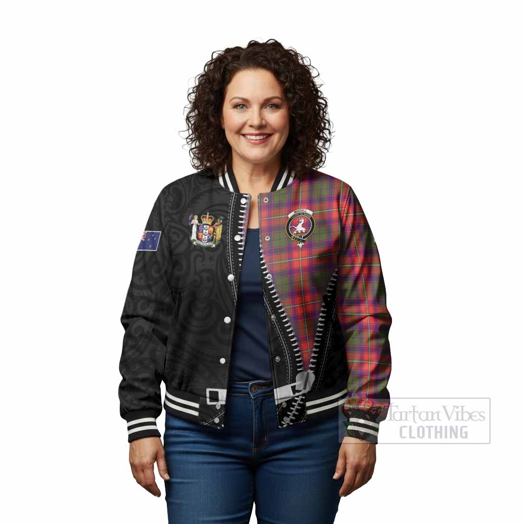 Riddell Tartan Baseball Jacket New Zealand Pattern Unique Zipper Stylized