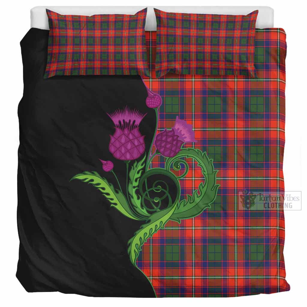Riddell Tartan Bedding Set Traditional Scottish Thistle UK Bedding Set UK Super King 104*94 inch - Tartan Vibes Clothing