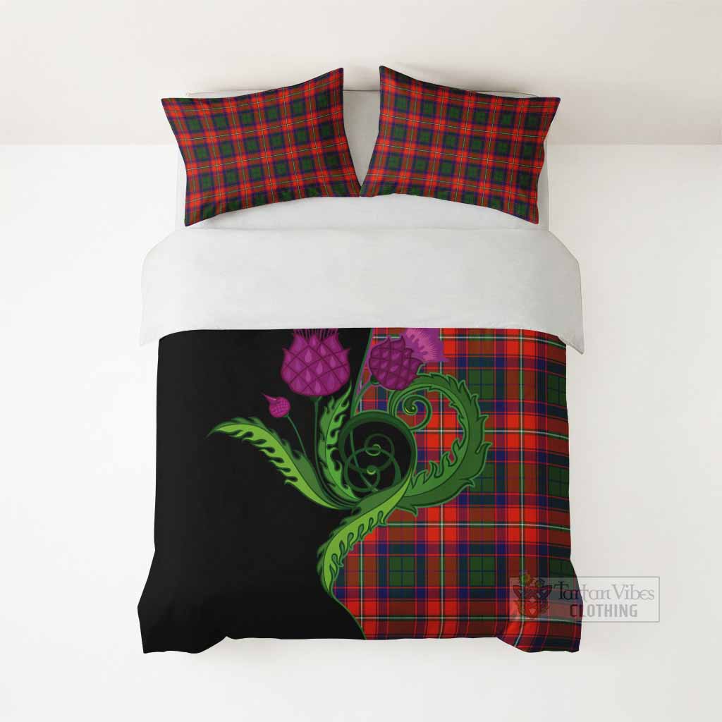 Riddell Tartan Bedding Set Traditional Scottish Thistle - Tartan Vibes Clothing