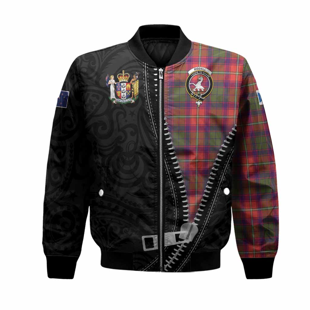 Riddell Tartan Bomber Jacket New Zealand Pattern Unique Zipper Stylized