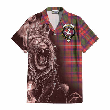 Riddell Tartan Cotton Hawaiian Shirt Roaring Lion Heritage