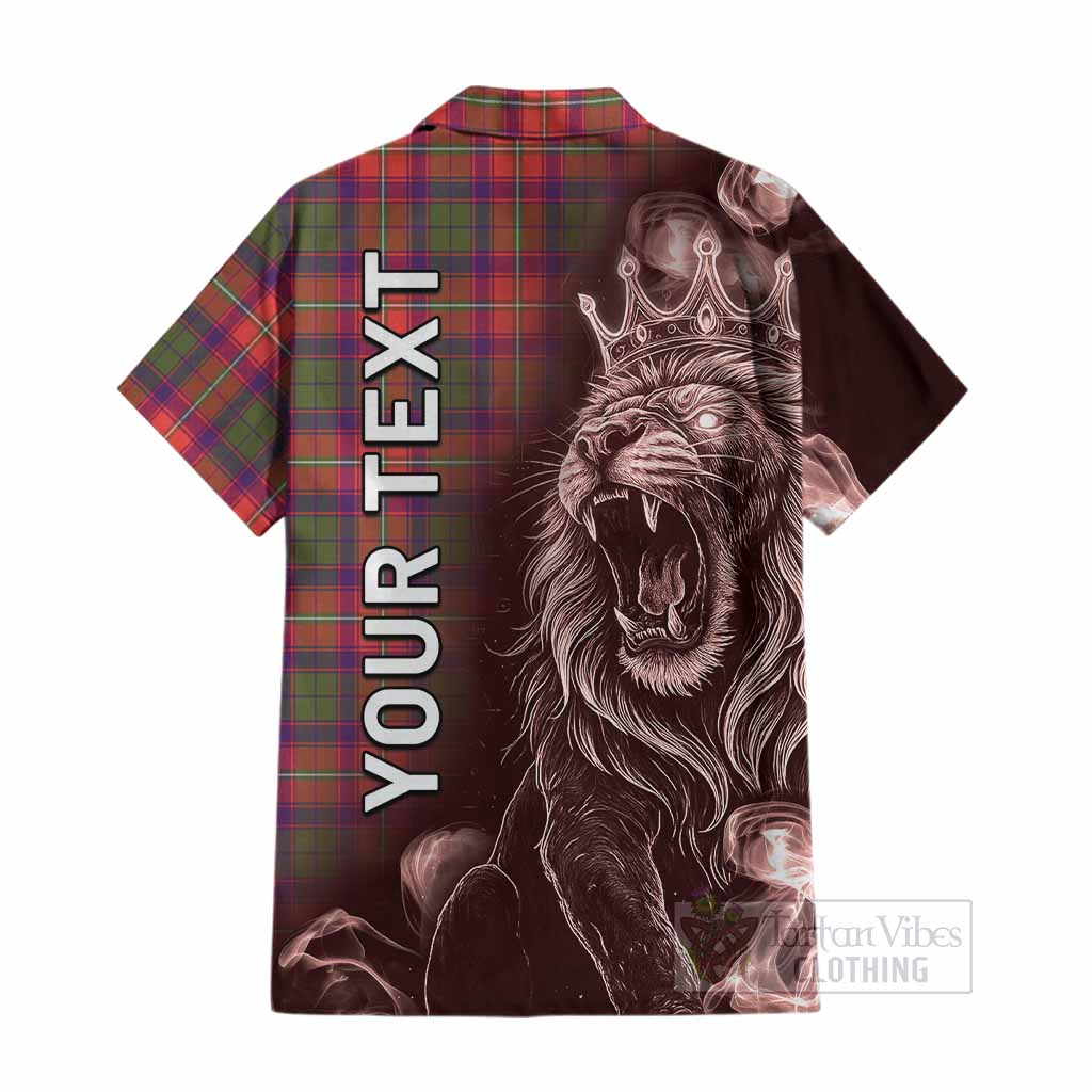 Riddell Tartan Cotton Hawaiian Shirt Roaring Lion Heritage