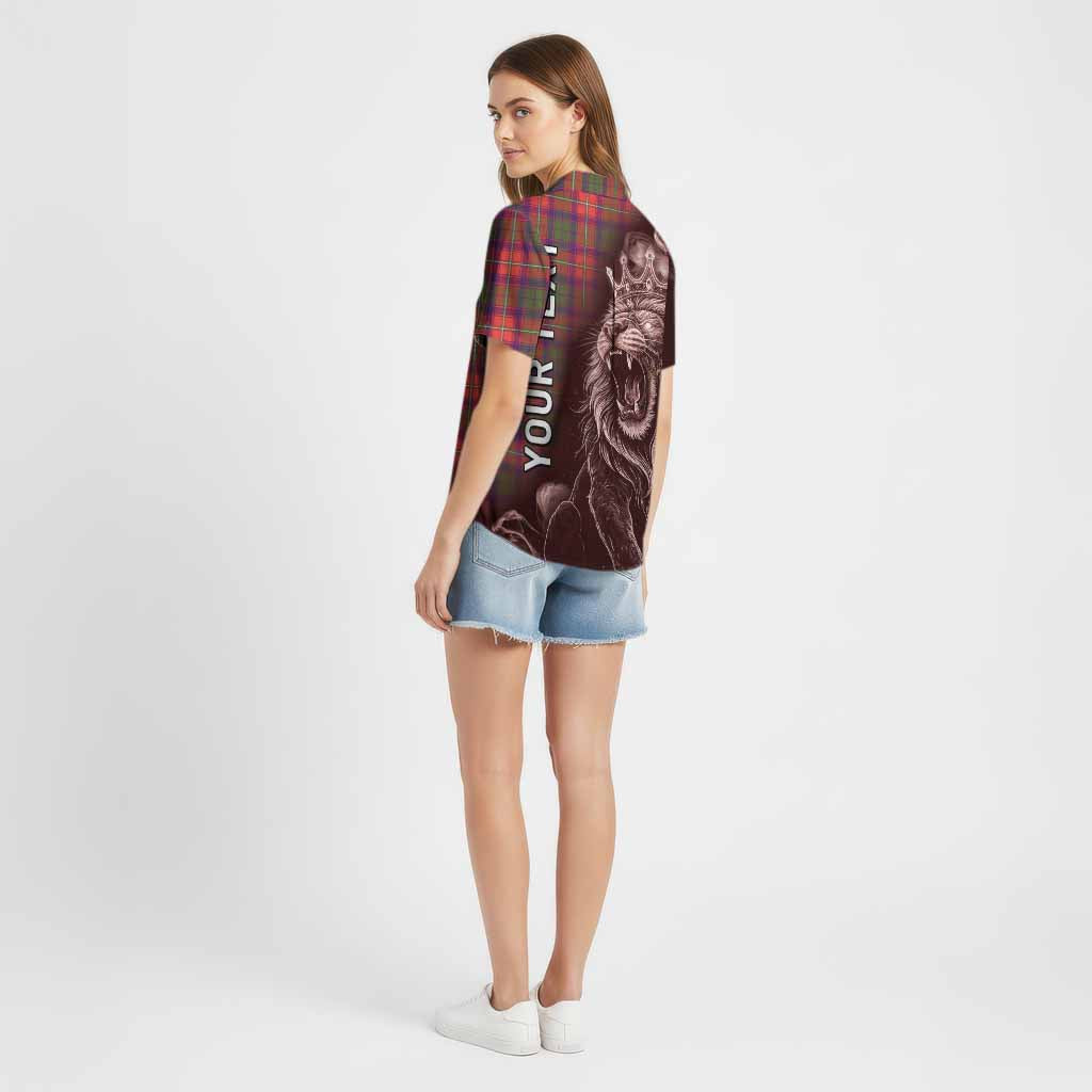 Riddell Tartan Cotton Hawaiian Shirt Roaring Lion Heritage