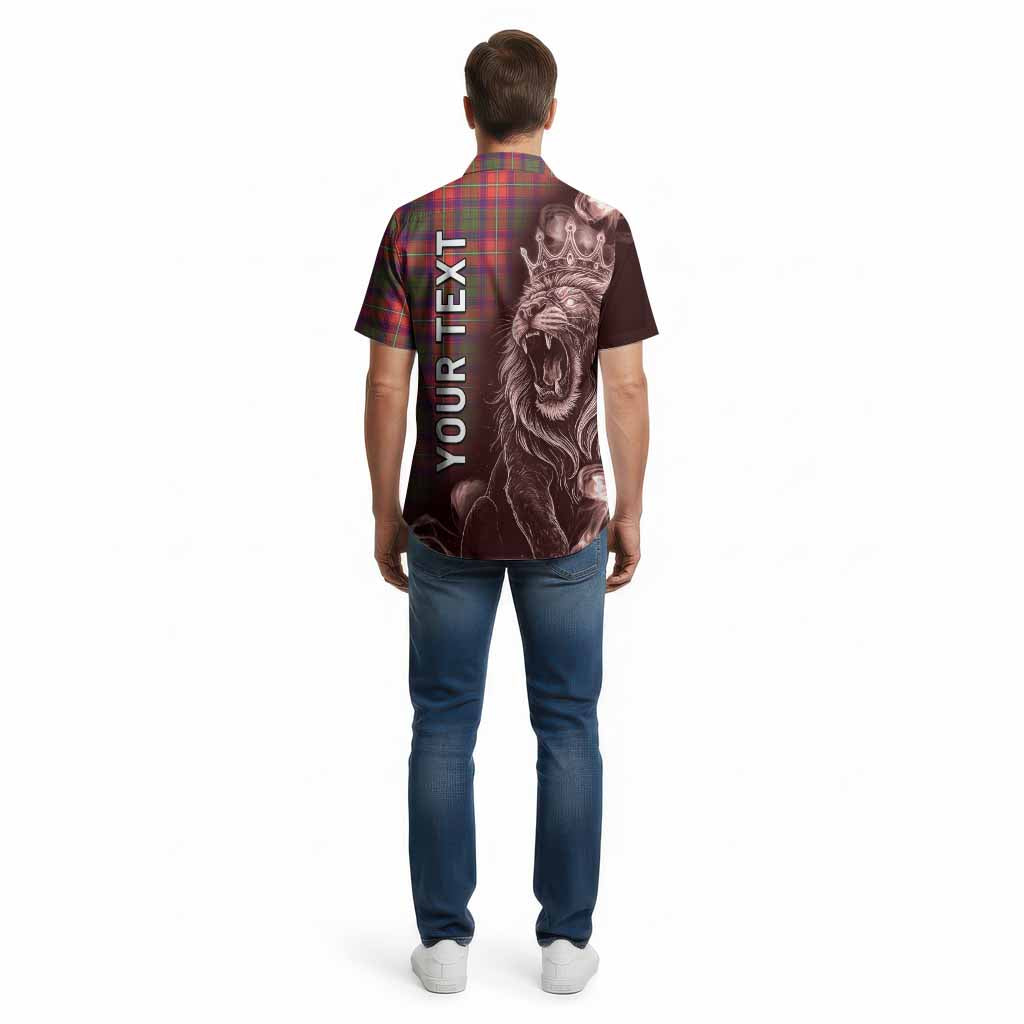 Riddell Tartan Cotton Hawaiian Shirt Roaring Lion Heritage