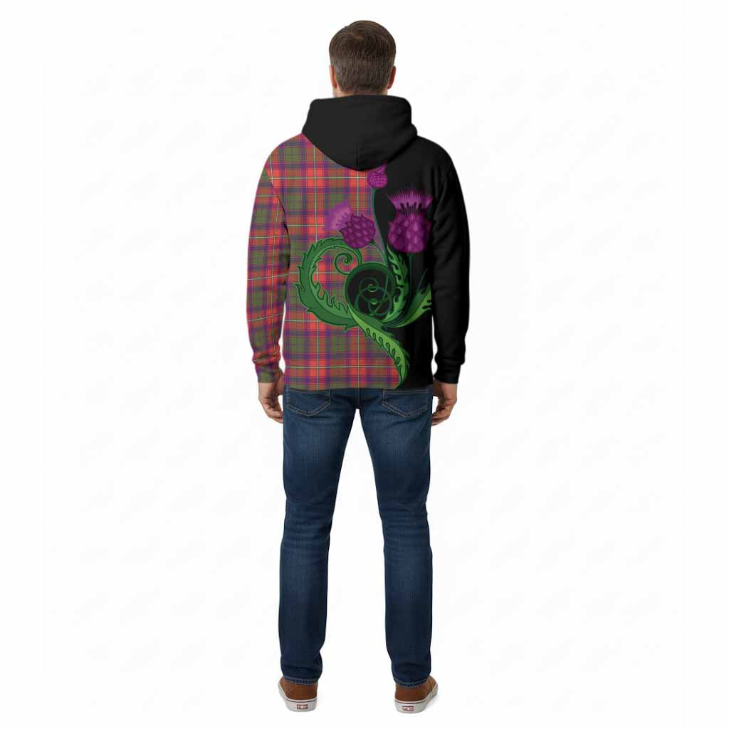 Riddell Tartan Cotton Hoodie Traditional Scottish Thistle
