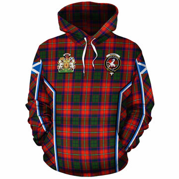 Riddell Tartan Crest Cotton Hoodie Scotland Coat of Arm Flag Style - Tartan Vibes Clothing