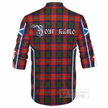 Riddell Tartan Crest Ghillie Kilt Shirt Scotland Coat of Arm Flag Style - Tartan Vibes Clothing